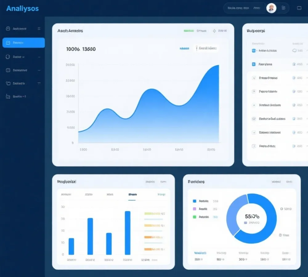 数据走势图与分析面板示意图